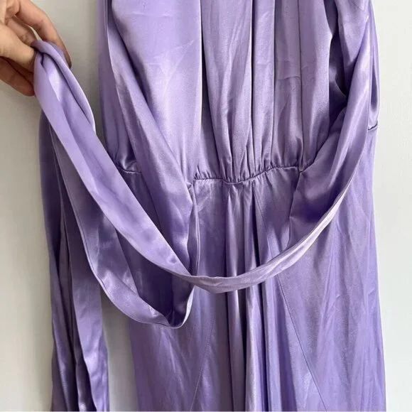 New Sabina Musayev Natti Midi Maxi Formal Bridesmaid Dress Lilac Open Back Mauve - Picture 9 of 14